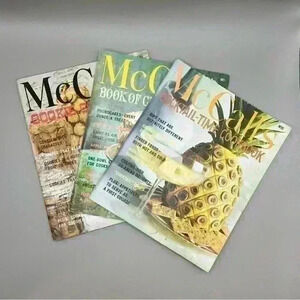 Lot of 3 70s 80s McCall’s Cookbook Collection Numbers 1, 5 & 15 Sweets Coctails